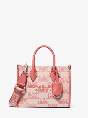 michael kors mirella small logo|Mirella Small Logo Jacquard Crossbody Bag .